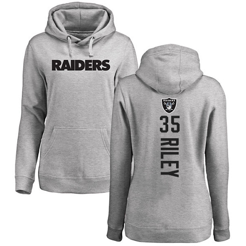 Men Oakland Raiders Ash Curtis Riley Backer NFL Football 35 Pullover Hoodie Sweatshirts